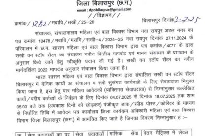 Feature image WCD Bilaspur Vacancy 2025