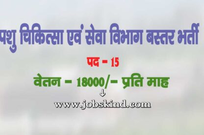 AHD Bastar Vacancy 2025