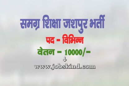 Feature image Samagra Shiksha Jashpur Vacancy 2025